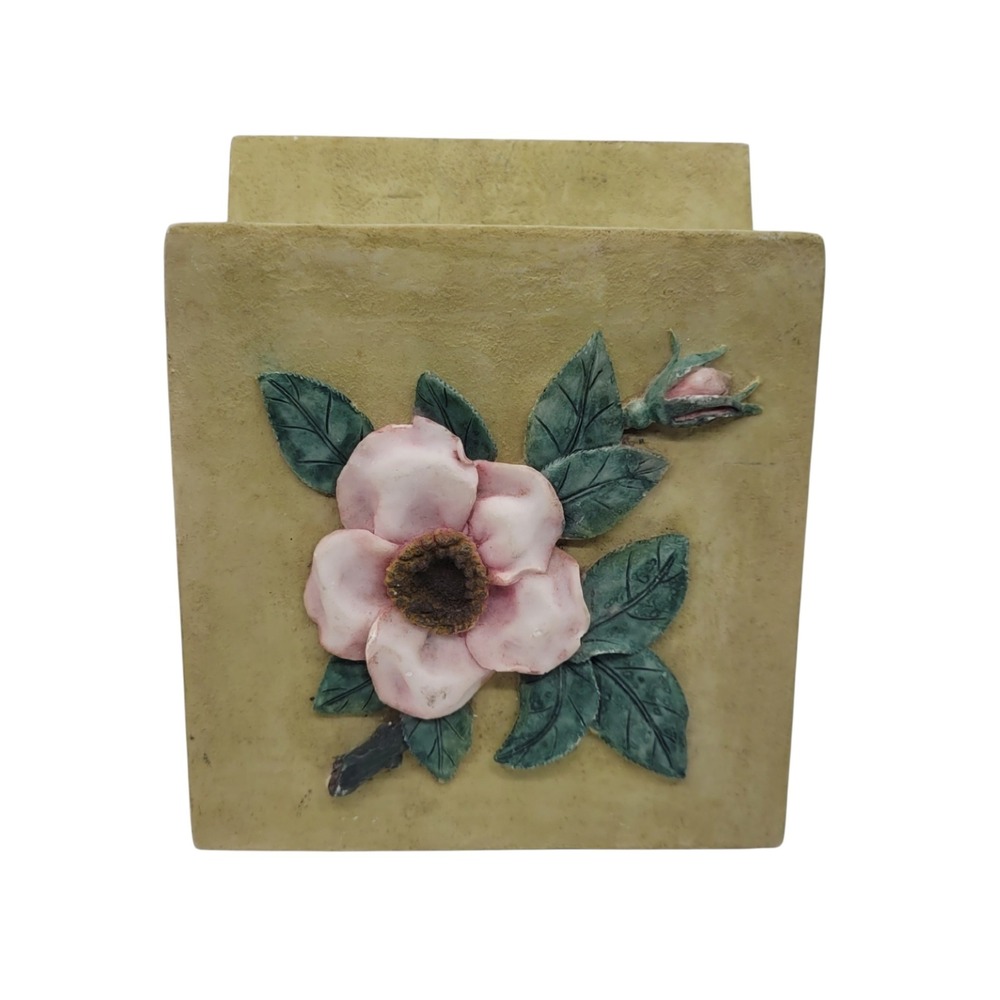 Vintage Accents Character Collectibles 3D Floral Wall Pocket Mail Holder 1999